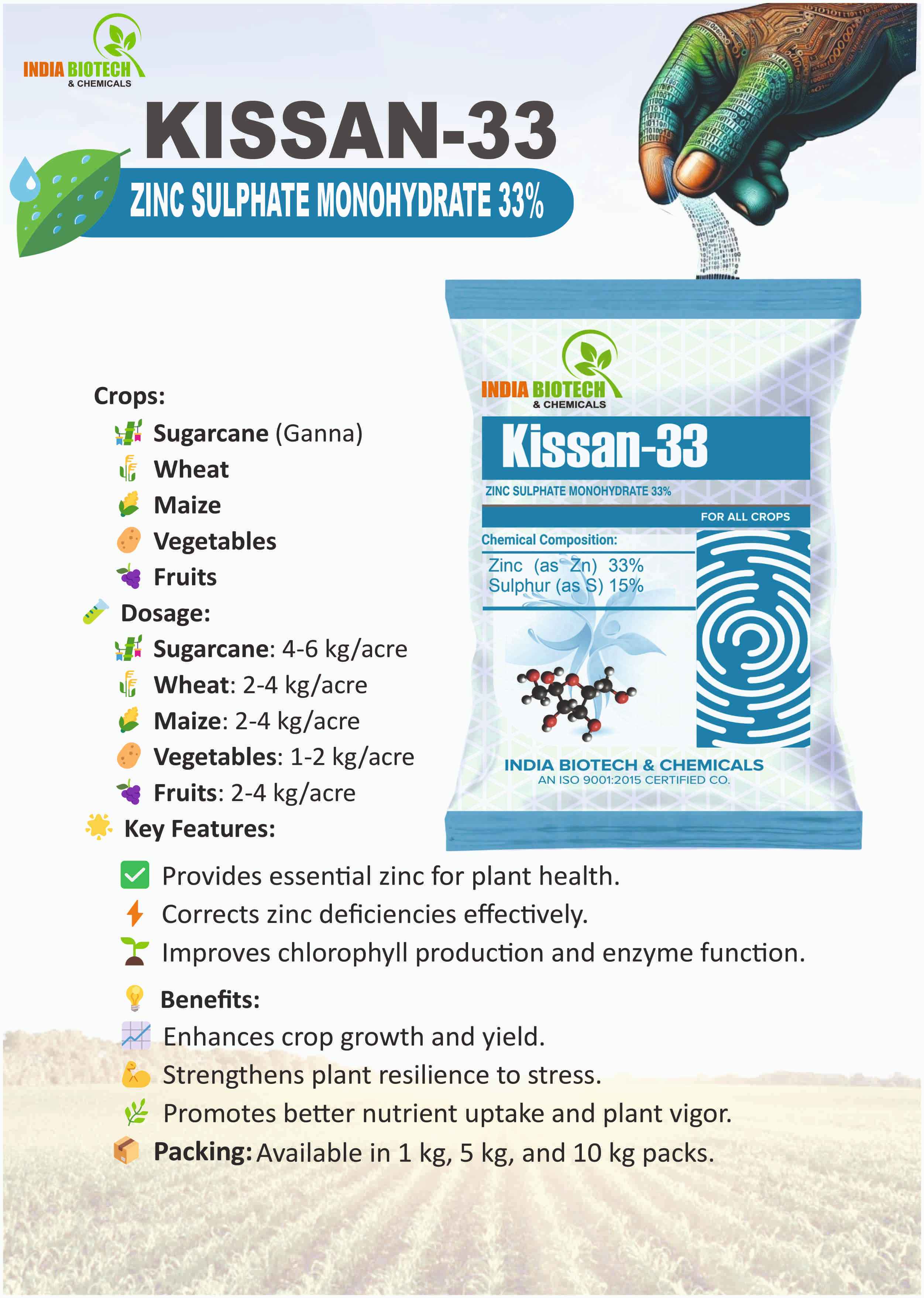 Kissan-33 Zinc Sulphate